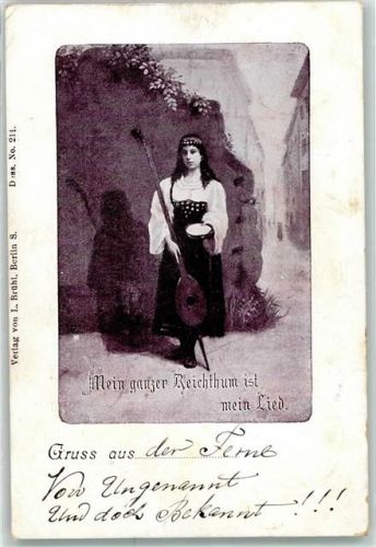 1899 Mein ganzer Reichtum ist mein Lied Frau Tracht