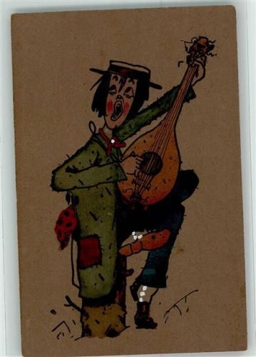 Sänger mit Mandoline