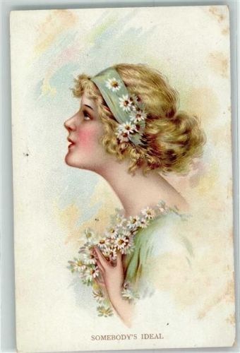 Frau mit Gänseblümchen Somebodys Ideal