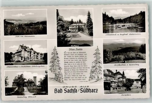 Bad Sachsa Postplatz Schützenhaus Kurhaus Schmelzteich