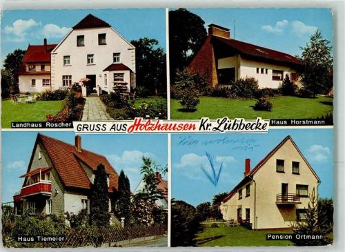 32361 W4994 Holzhausen , Kr Lübbecke, Westf - Landhaus Roscher Haus Horstmann Haus Tiemeier Pension Ortmann