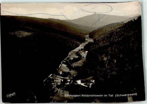 Waldprechtsweier Foto Original aus Archiv eines Ansichtskartenverlag Fliegeraufnahme von Waldprechtsweier