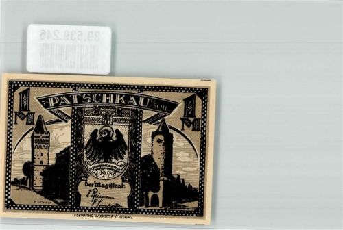 Patschkau Notgeld 1 Mark