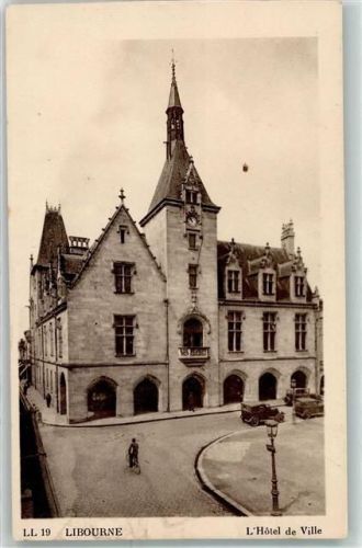 Libourne Rathaus Oldtimer Fahrrad