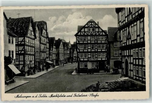 Melsungen Marktplatz Fritzlarer Straße Fachwerkhäuser
