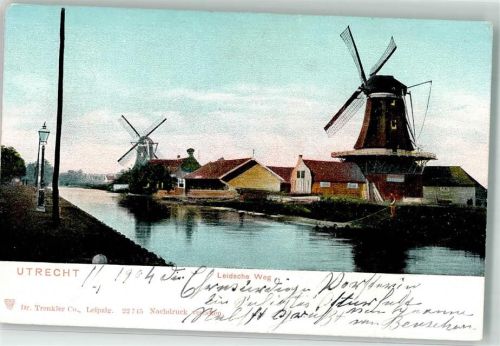 Utrecht 1904 Leidsche Weg Windmühle