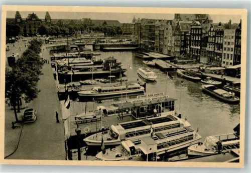Amsterdam Reederij Plas Damrak Rundfahrtenboot Oldtimer