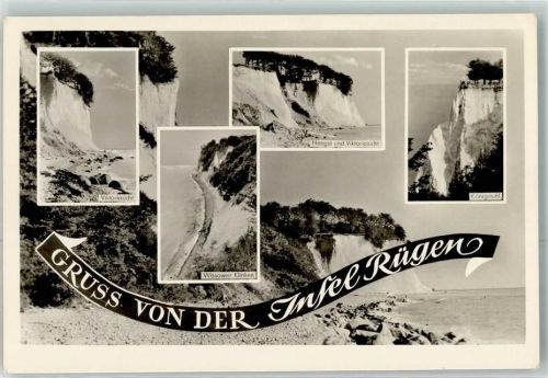 Stubbenkammer mit Kreidefelsen Hengst und Königsstuhl Wissower Klinken Viktoriasicht