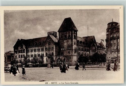 Metz la Poste Centrale Oldtimer Straßenbahn