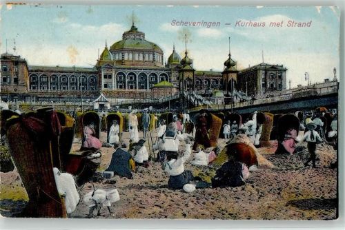 Scheveningen 1926 Kurhaus Schwimmbad Strand