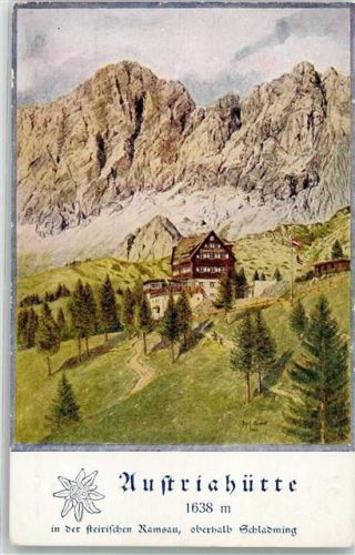 Austriahütte Feldpost WK II sign. J. Kovats