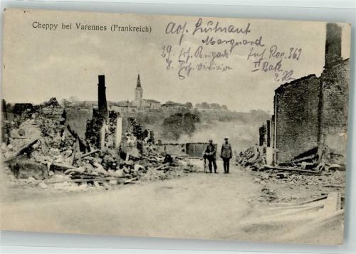 Cheppy 1915 Feldpost WK I 8.Ersatz-Div.