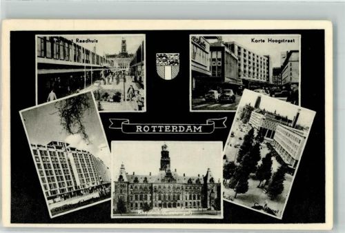 Rotterdam 1957 Rathaus Korte Hoogstraat