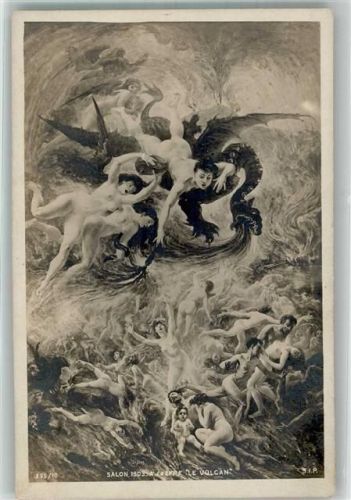 La Volcan Frauen Drachen Salon 1903 S.I.P. 235/10