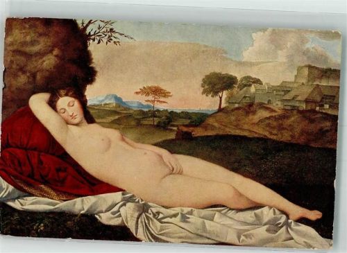 sign. Giorgione Schlummernde Venus Verlag Bard Nr.123