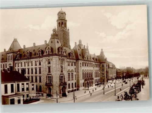 Rotterdam Postamt Rathaus Coolsingel Trinks-Bildkarte Reihe 154 Bild 8