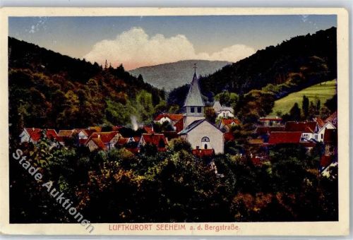 64342 W6104 Seeheim-Jugenheim Lithographie / Künstlerkarte