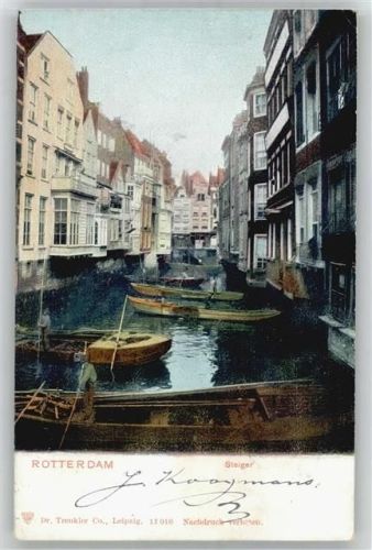 Rotterdam Steiger, Kanal, Hausfassaden, Boote