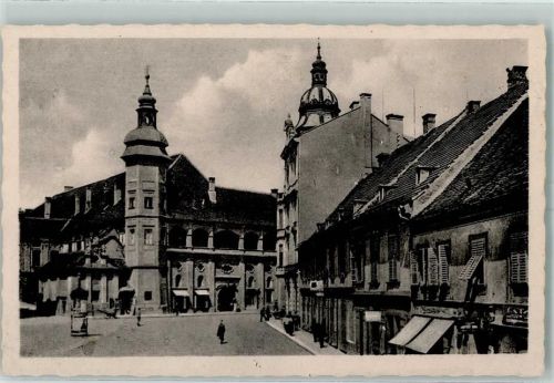 Maribor Burgplatz Litfaßsäule