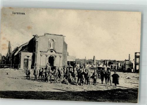 Varennes-en-Argonne 1915 Feldpost WK I Inf.Div. Nr. 32