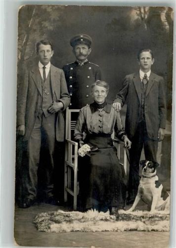 Familienfoto Hund