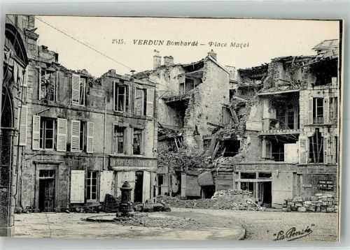 Verdun Place Mazel zerstörte Gebäude