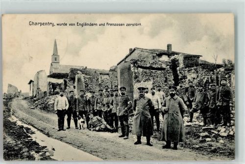 55270 Charpentry 1915 - wurde von Engländern und Franzosen zerstört Uniform