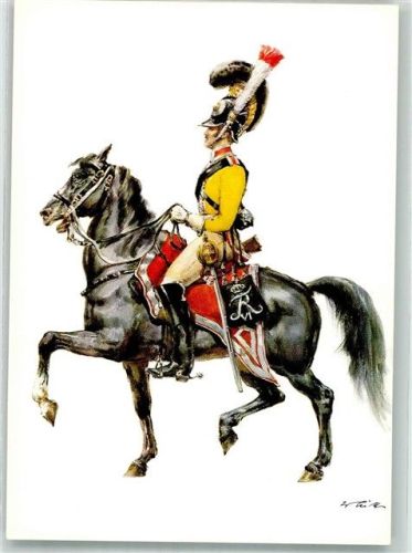 sign. Tritt W. Garde du Corps a Cheval Gemeiner 1828