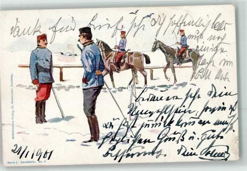 1901 Cavallerie Serie I Nr.6 Pferd