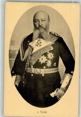 Großadmiral Alfred von Tirpitz in Uniform mit Orden Moderner Kunst-Verlag 4097