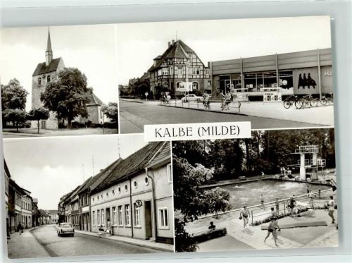 Kalbe Stadtambulatorium Kaufhalle Thälmannstraße Schwimmbad