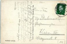 Schönbrunn / Post Röhrmoos. Pflegeanstalt. Verlag Hans Pernat gelaufen Eckbug oben links, sonst gut erhalten