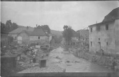 Seltene Fotokarte Bad Berggießhübel. Partie bei der Wasserkatastrophe 1929. ungelaufen Gute Erhaltung.