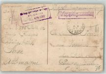 O8293 Königsbrück Kriegsgefangenenpost Four Feldpoststempel WK I Kriegsgefangener 1918