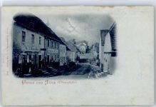 92685 W8485 Floß Gebrauchsspuren Gasthof, Straßenansicht
