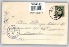 83339 W8224 Kötzing , Oberbay Lithographie Diershütte verziert