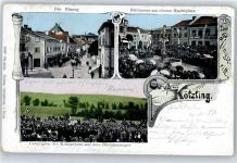 83339 W8224 Kötzing , Oberbay - Feldmesse am Marktplatz verziert