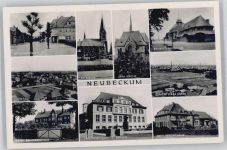 59269 W4720 Neubeckum - Beckumerstraße, Krankenhaus, Kirche, Bahnhof, Zementwerk, Katholisches Vereinshaus, Landwirtschafts-Schule