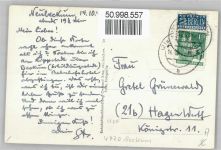 59269 W4720 Neubeckum - Beckumerstraße, Krankenhaus, Kirche, Bahnhof, Zementwerk, Katholisches Vereinshaus, Landwirtschafts-Schule