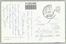 64589 W6081 Stockstadt am Rhein - Kirche, Ortsansicht, See