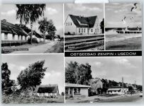 17459 O2237 Zempin - Fischerhäuser am Achterwasser, Bahnhof, Am Bodden, Straßenansicht