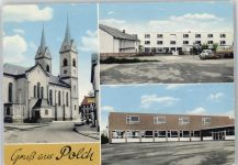 56751 W5444 Polch - Kirche, Ortsansicht, Mehrzweckgebäude