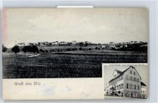 72475 W7474 Bitz , Württ - Kirch, Ortsansicht, Alb Hotel Beck