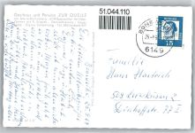 69509 W6942 Bonsweiher - Gasthaus Zur Quelle