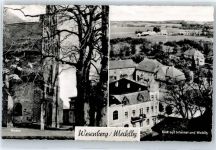 17255 O2084 Wesenberg , Meckl - Kirche, Teilansicht