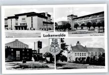 14943 O1710 Luckenwalde - Stadttheater, Ernst-Thälmann-Schule, Stadtbad, Gerhart-Hauptmann-Schule