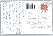 21279 W2114 Hollenstedt , Nordheide - Hauptstraße, Marktplatz, Dorfstraße, Kirche