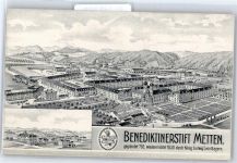 94526 W8354 Metten , Donau Künstlerkarte Benediktinerstift