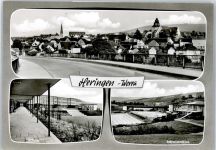 36266 W6432 Heringen (Werra) - Teilansicht, Schule, Schwimmbad