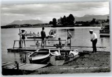 83373 W8221 Taching a. See - Strandbad, Untersberg, Zwiesel, Schwan